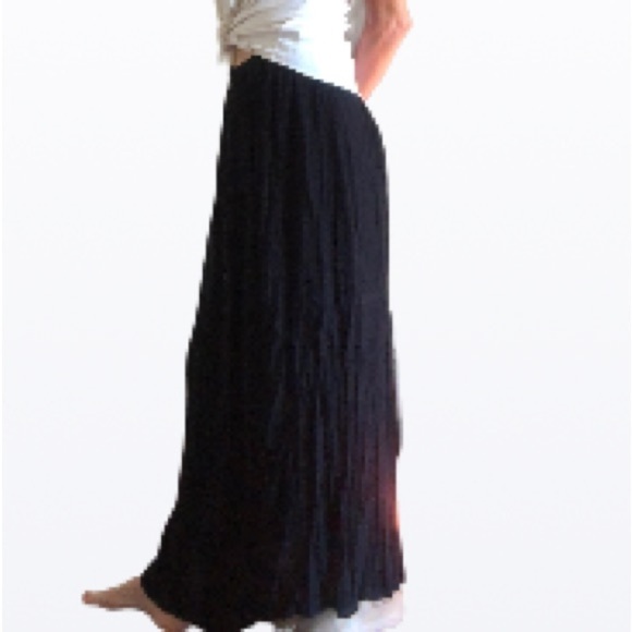 Forever 21 Black  Button up asymmetrical Maxi Skirt - Picture 1 of 14